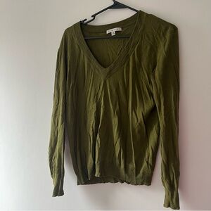Cabi olive green long sleeve size medium
